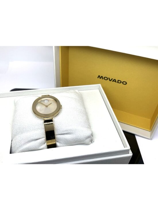Movado Women\'s Watch 3600938 Bold Swiss Quartz Mother of Pearl Dial Gold Bangle main image 11